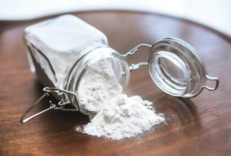 Flour in a jar