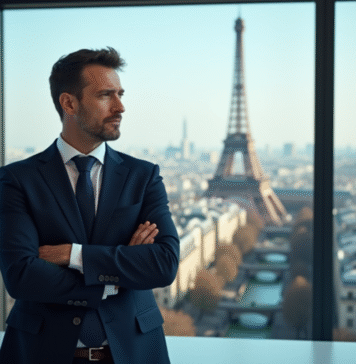 Entreprise en France : qui gagne le plus d’argent ? Découvrez les leaders financiers Homme d'affaires confiant dans un bureau moderne à Paris