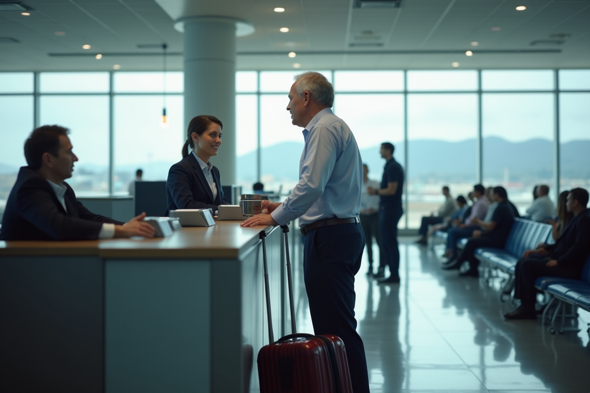 Homme enregistrement à l