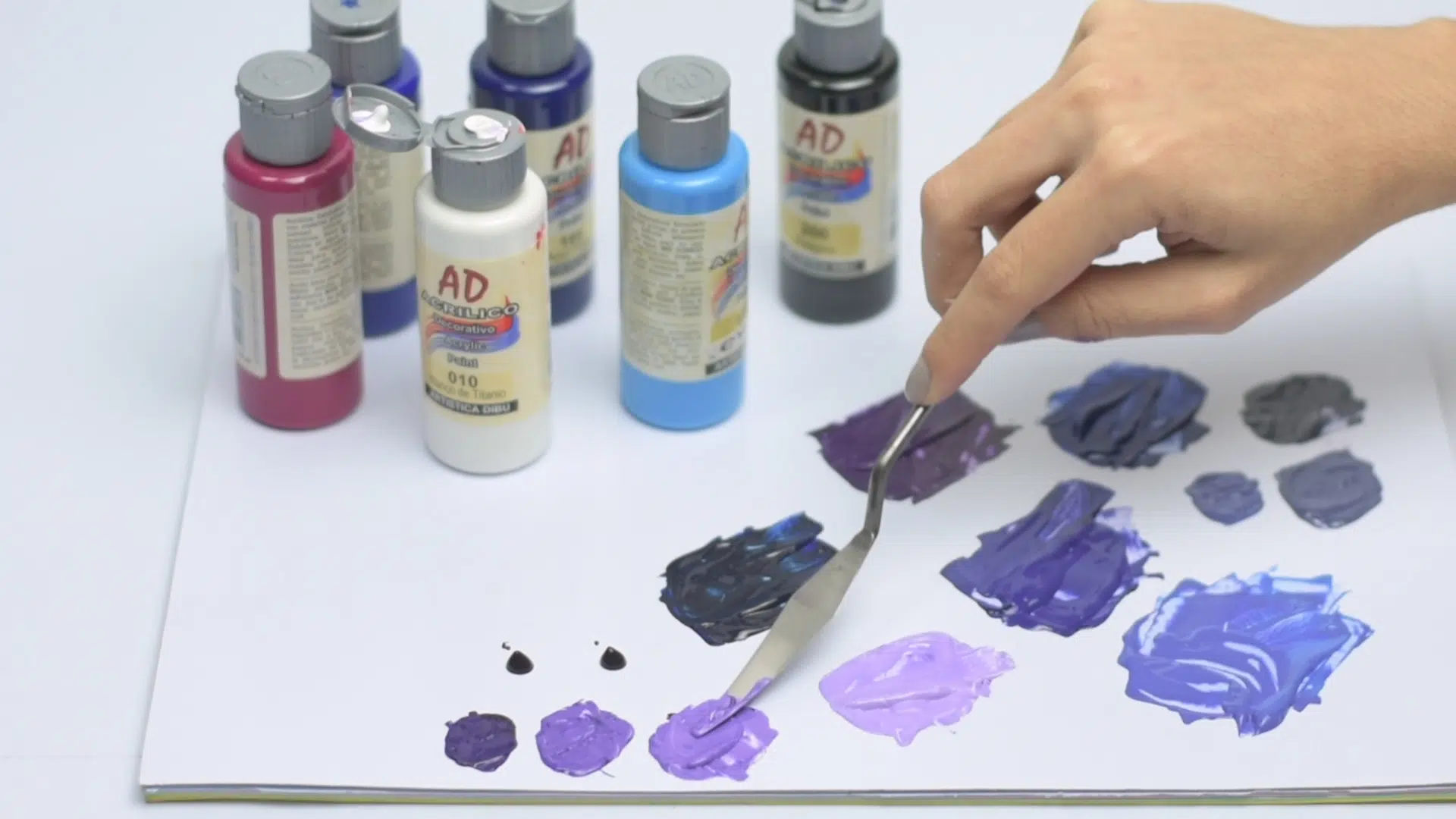 peinture violette